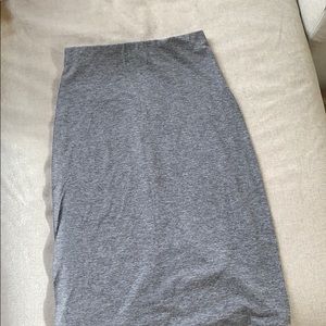 Oak and fort grey midi skirt